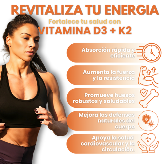 Vitaminas D3 + K2 | Fortalece tu Salud