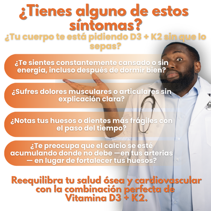 Vitaminas D3 + K2 | Fortalece tu Salud